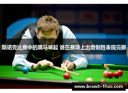 斯诺克比赛中的黑马崛起 谁在赛场上出奇制胜表现亮眼